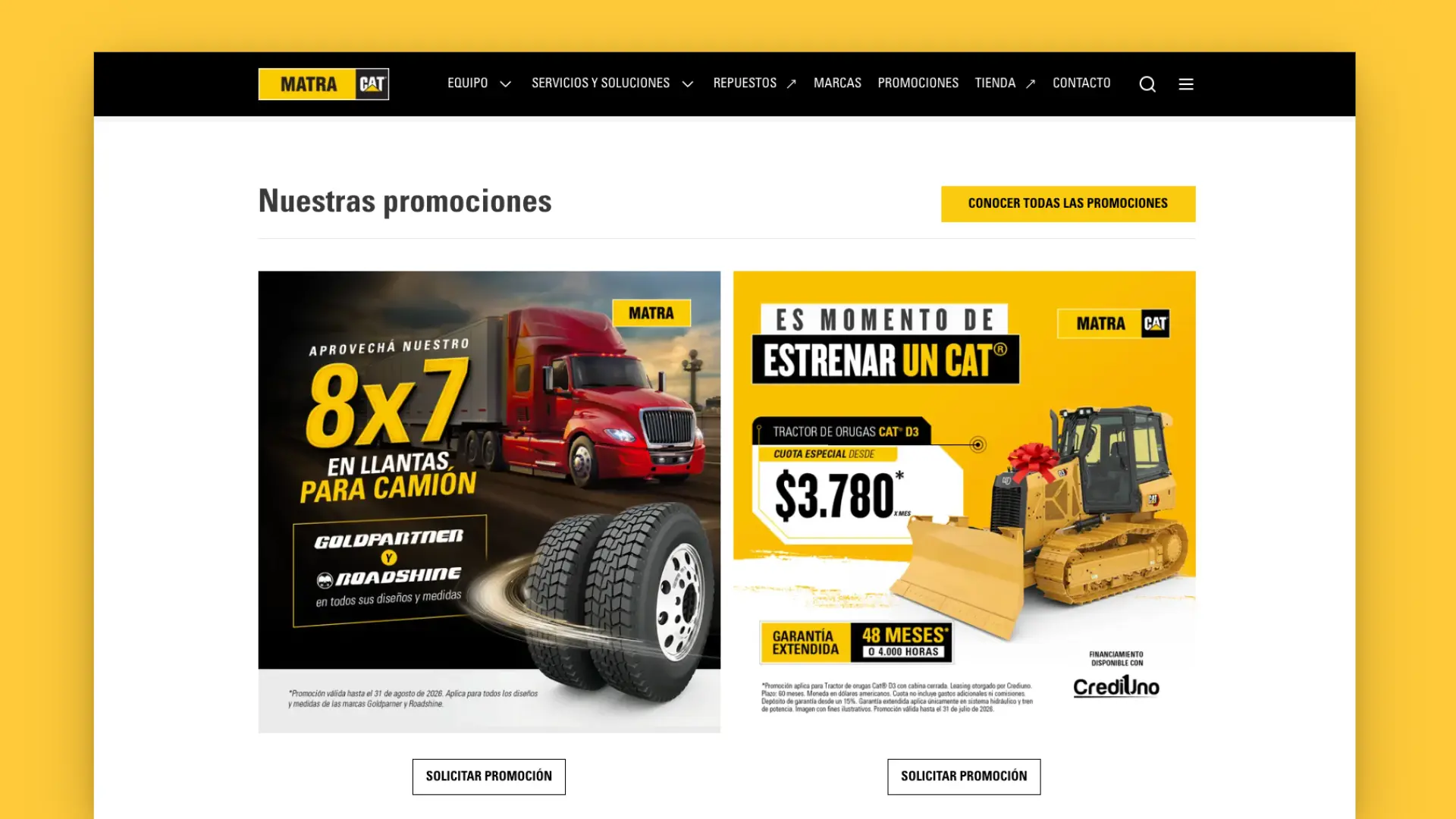 Matra CAT promotional section